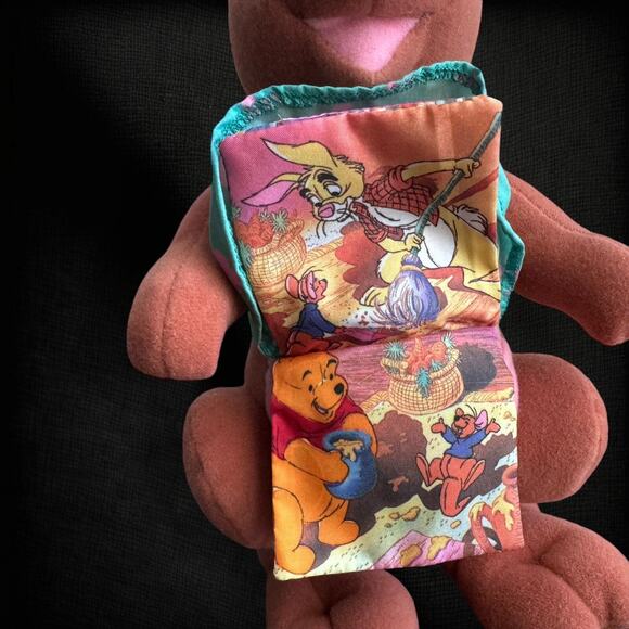 1995 Disney's Winnie the Pooh 13" Plush Kanga w/ Little Baker Roo Apron Book - Picture 4 of 8